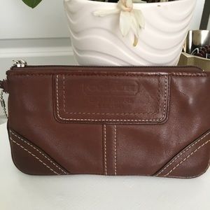 Coach Leather Wristlet